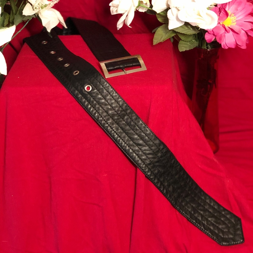 Plus Size Black Belt